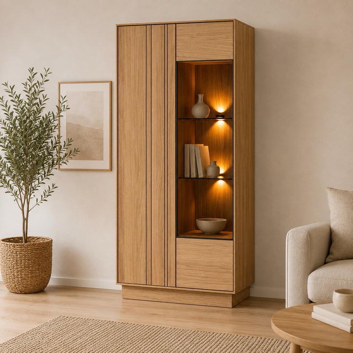 Vitrina de madera roble JOIN 15 | LoftStory