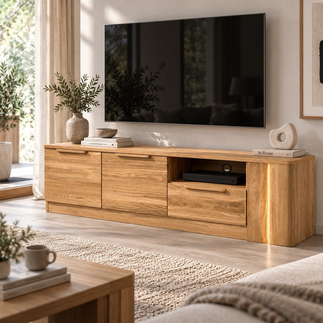 Mueble de TV de madera roble LONDRES 25 | LoftStory