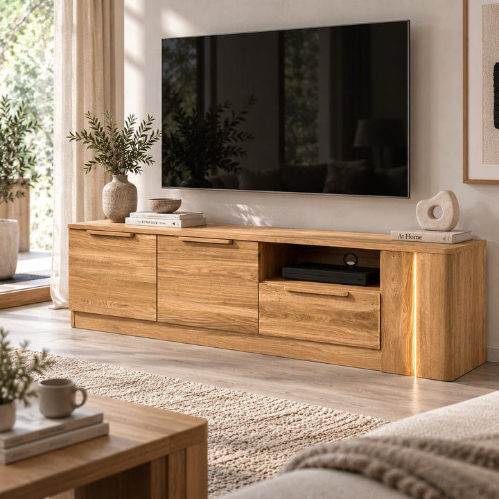 Mueble de TV de madera roble LONDRES 25 | LoftStory