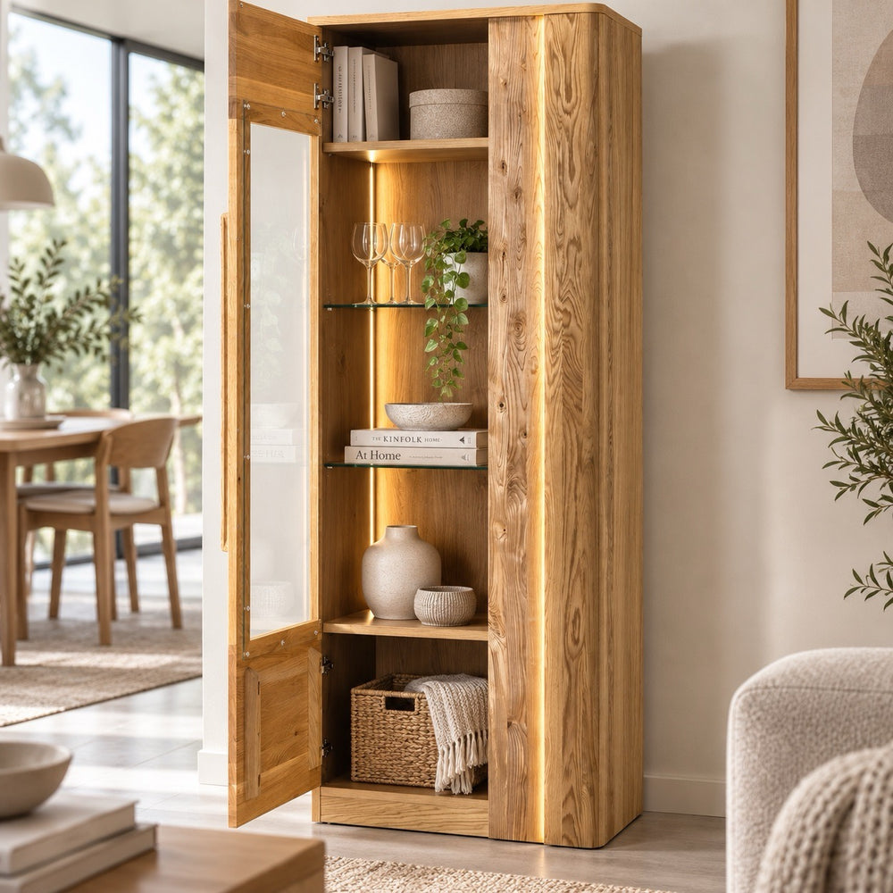 Vitrina de madera roble LONDRES 10 | LoftStory