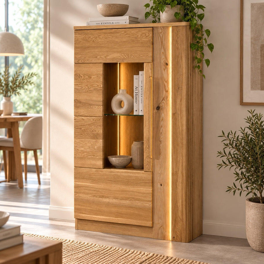 Vitrina de madera roble LONDRES 15 | LoftStory