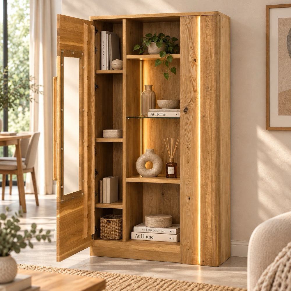 Vitrina de madera roble LONDRES 15 | LoftStory
