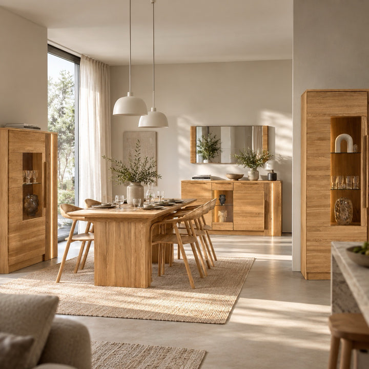 Vitrina de madera roble LONDRES 12 | LoftStory