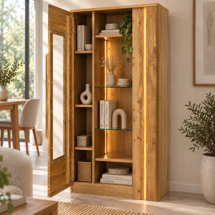 Vitrina de madera roble LONDRES 12 | LoftStory