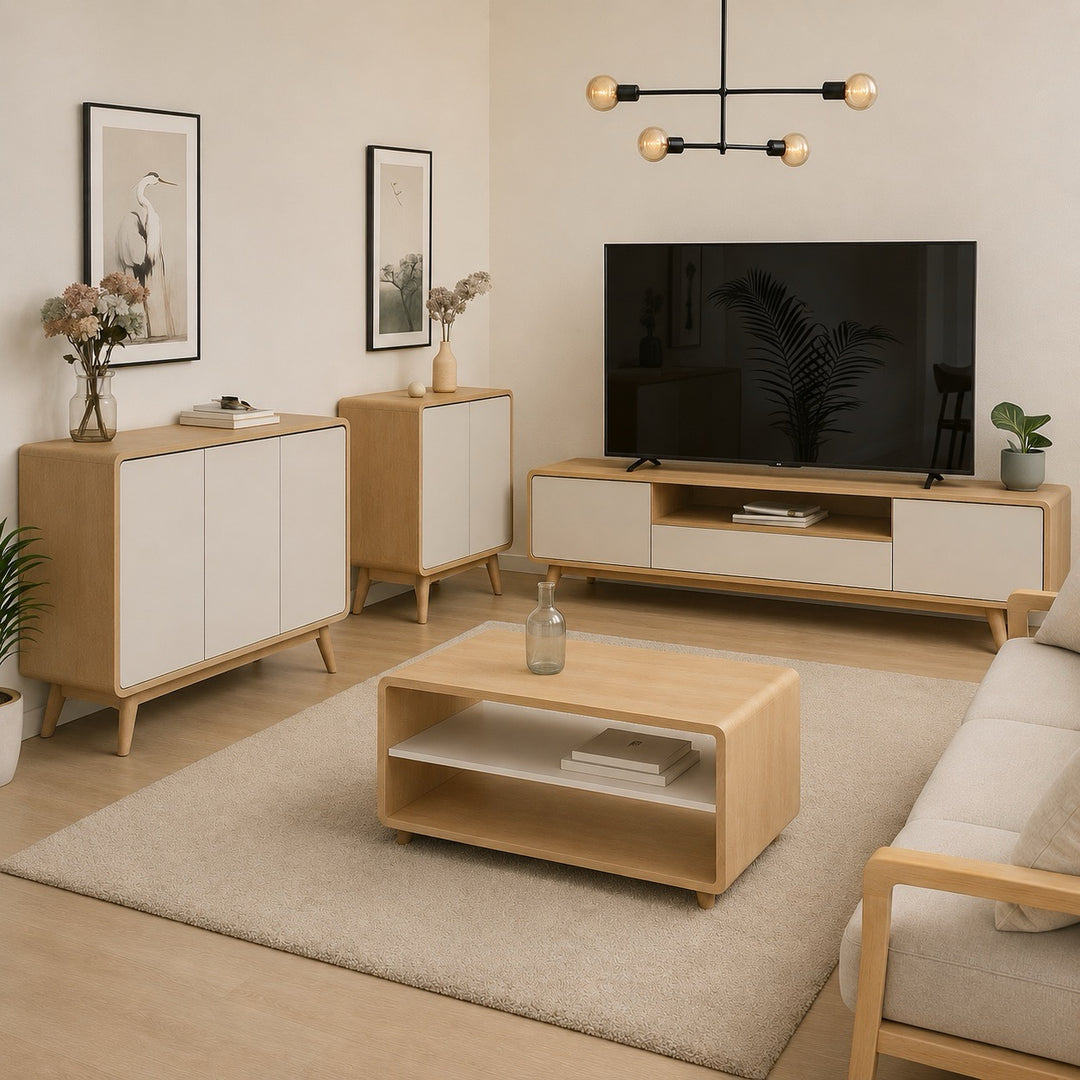 Mueble de TV madera maciza OSLO 3 | VESKOR