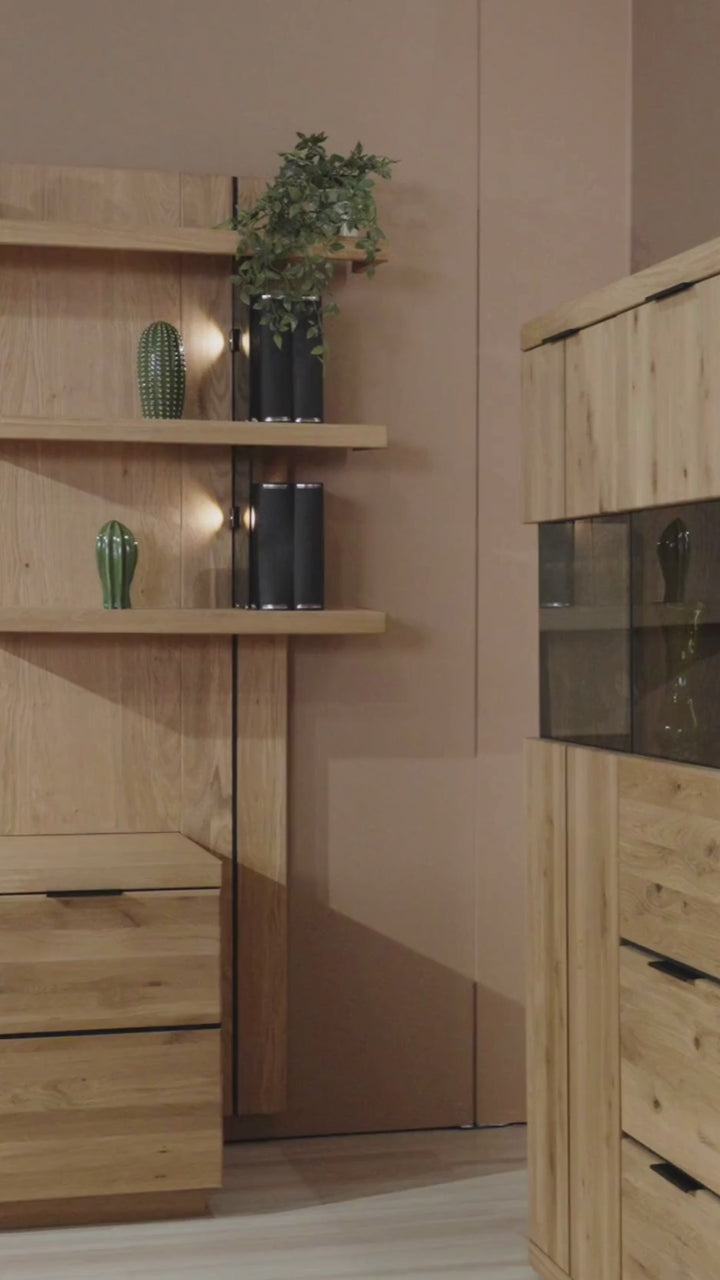 Mesa de centro de roble NAPOLI 41, 115×42×65 cm | VESKOR