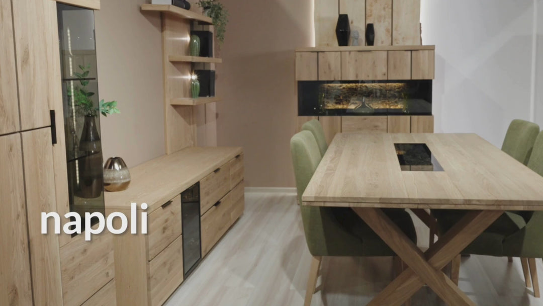 Mesa de centro de roble NAPOLI 41, 115×42×65 cm | VESKOR