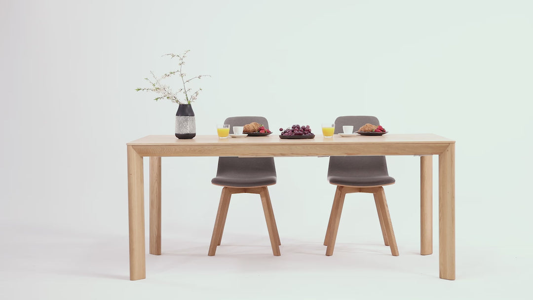 Mesa de comedor extensible madera maciza DITA | KARPIS