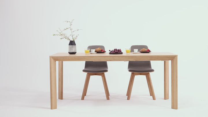Mesa de comedor extensible madera maciza DITA | KARPIS