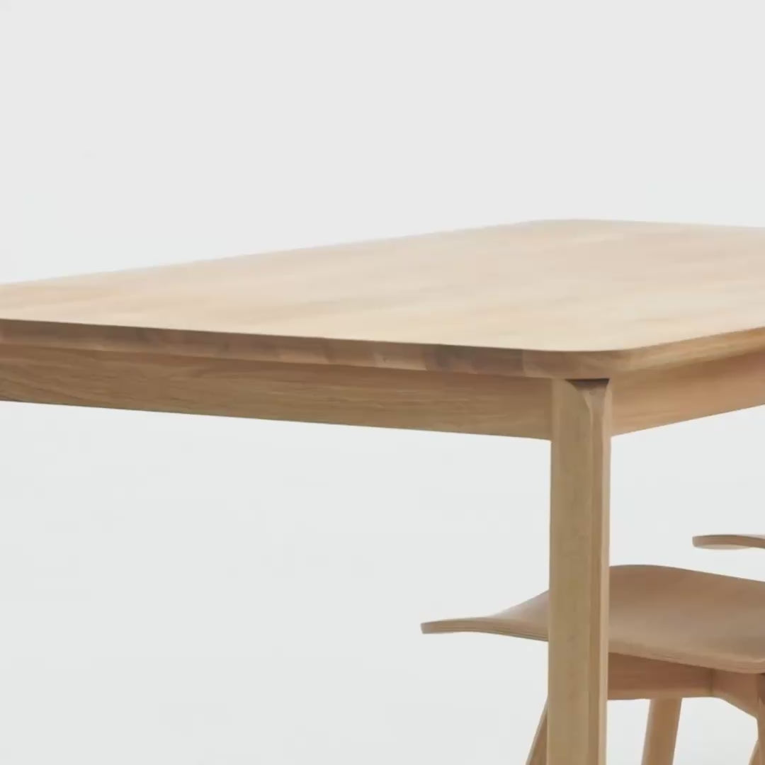 Table de salle à manger à rallonges en chêne massif GOLF | VESKOR