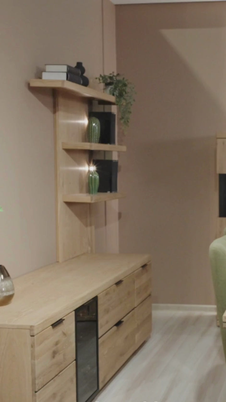 Mesa de centro de roble NAPOLI 41, 115×42×65 cm | VESKOR