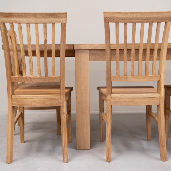 Pack de 2 o 4 Sillas de Comedor de Madera Maciza de Roble "Provance" | VESKOR
