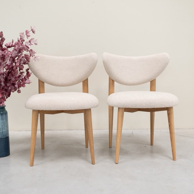 Pack de Sillas de madera maciza roble Nube | VESKOR