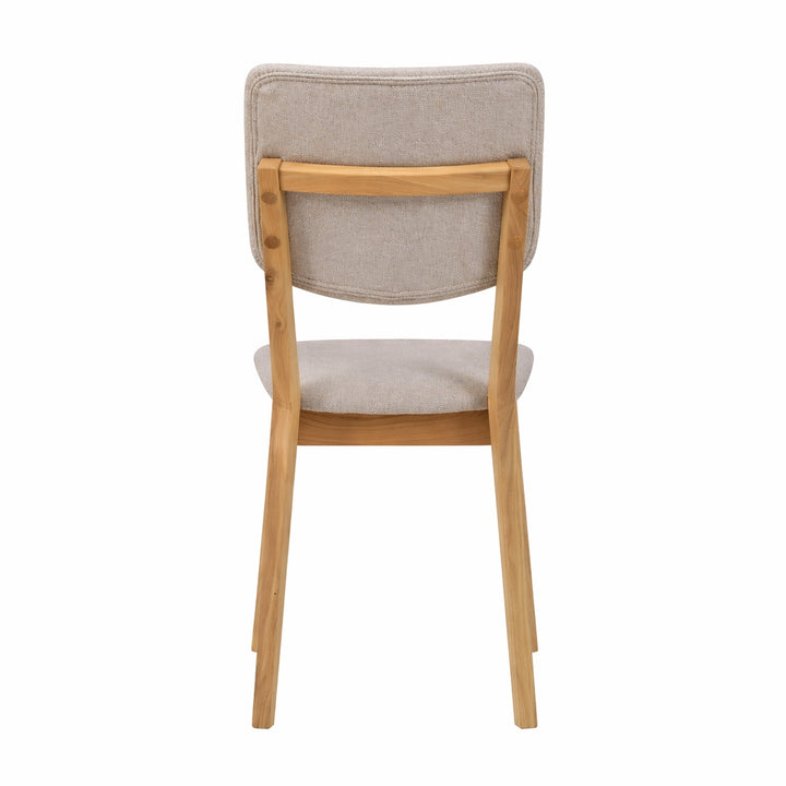  de 2 o 4 Sillas de Comedor Tallin, Estructura de Madera Maciza de Roble, Tapizado | VESKOR