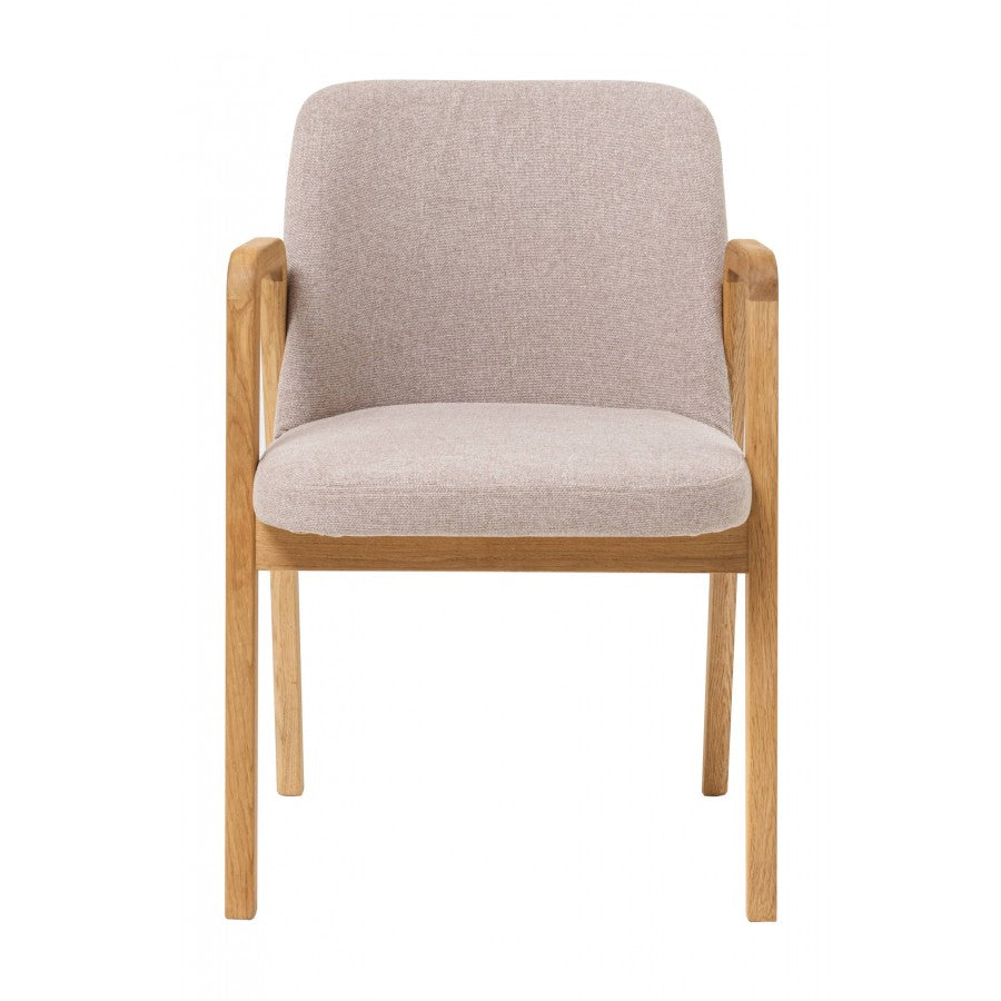 Conjunto de 2 ou 4 cadeiras de jantar Chill, estrutura em carvalho maciço, estofadas | VESKOR