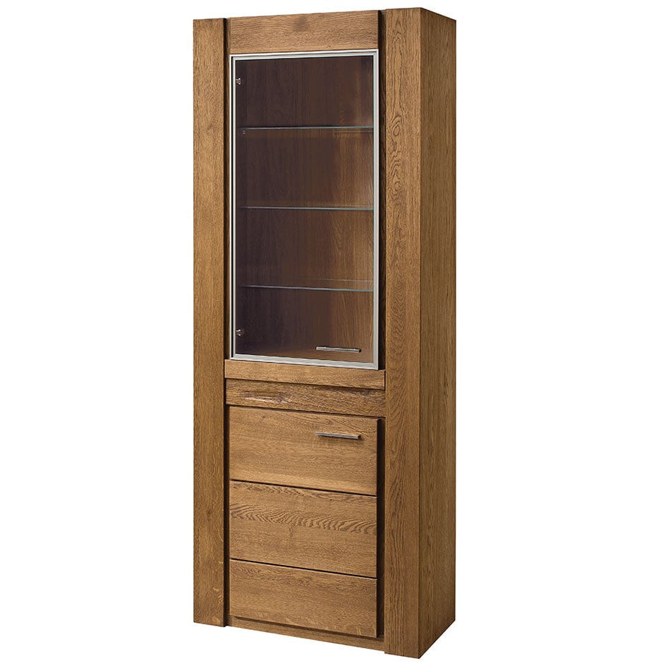 Vitrina madera de roble VELVET 10, 75x42x200 cm. | VESKOR