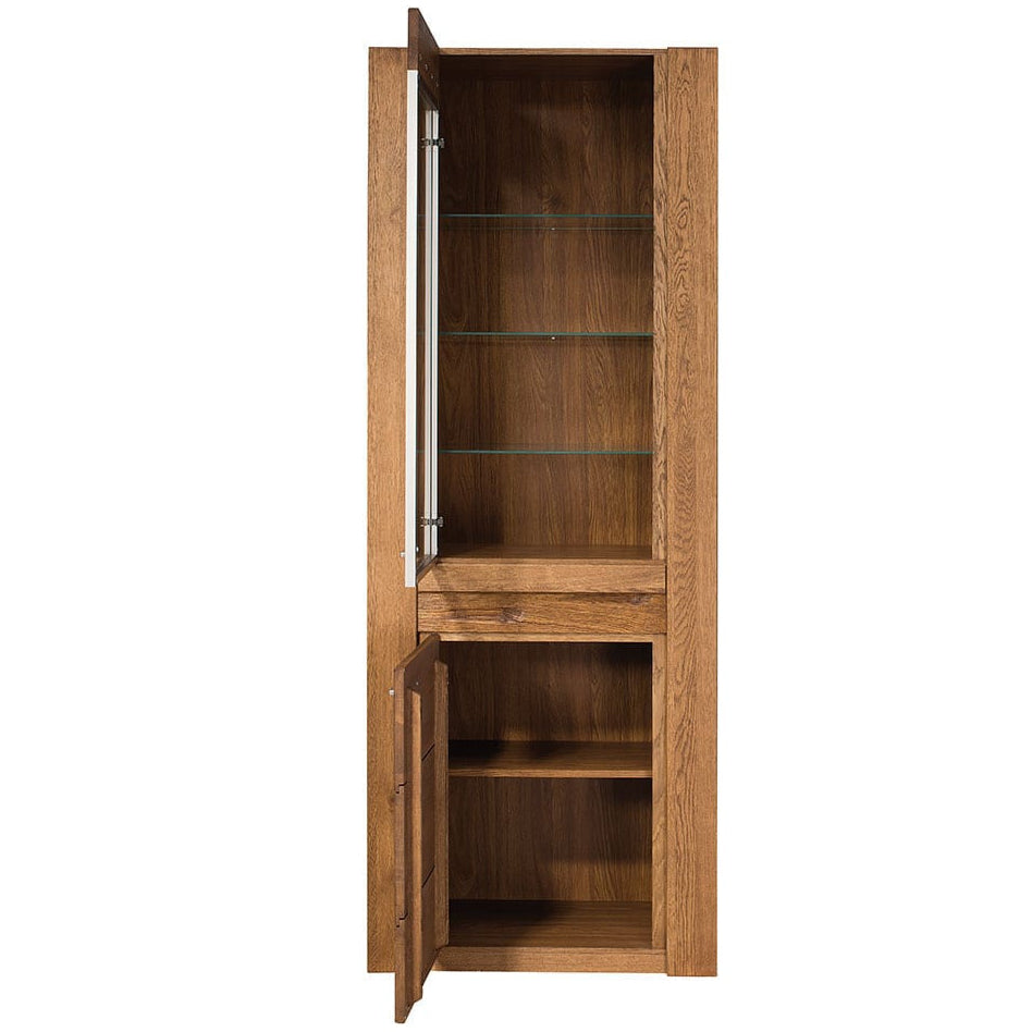 Vitrina madera de roble VELVET 10, 75x42x200 cm. | VESKOR
