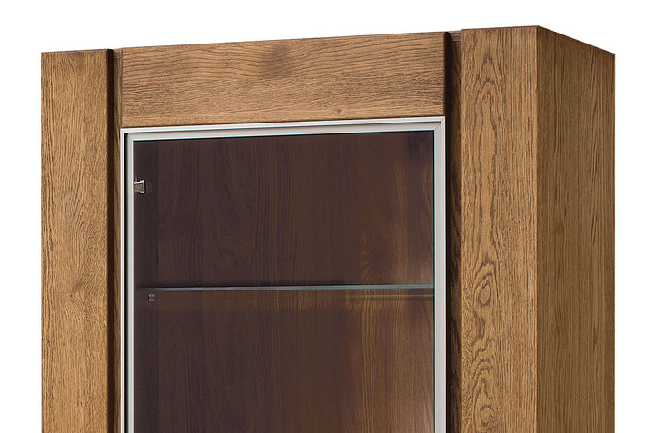 Vitrina madera de roble VELVET 10, 75x42x200 cm. | VESKOR