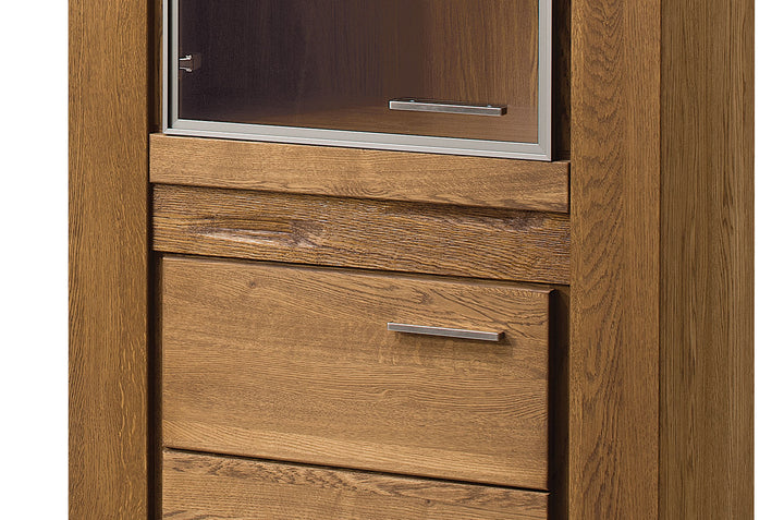 Vitrina madera de roble VELVET 10, 75x42x200 cm. | VESKOR