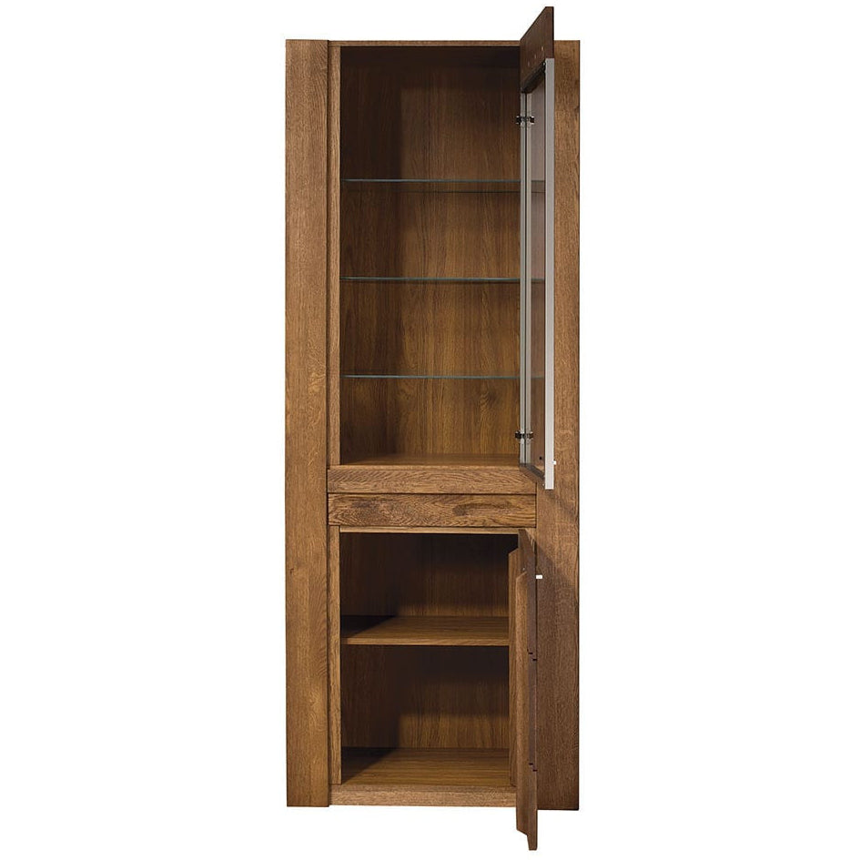 Vitrina madera de roble VELVET 11, 75x42x200 cm. | VESKOR