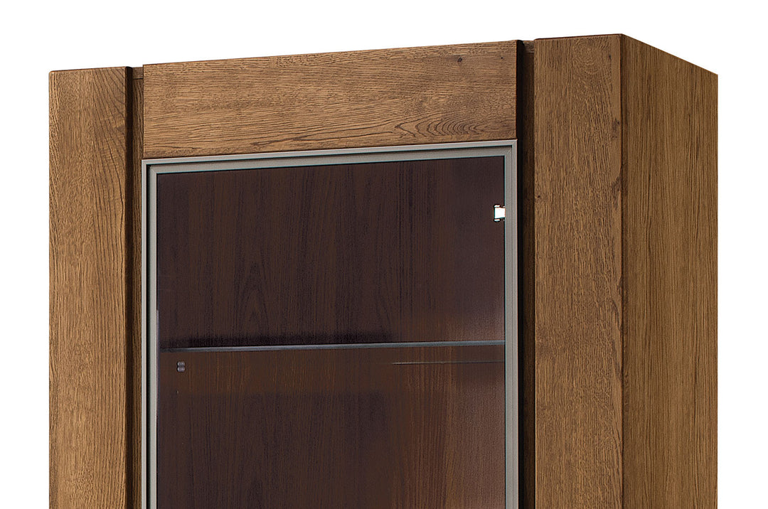 Vitrina madera de roble VELVET 11, 75x42x200 cm. | VESKOR