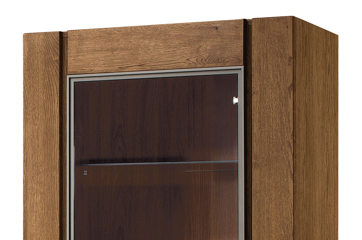 Vitrina madera de roble VELVET 11, 75x42x200 cm. | VESKOR