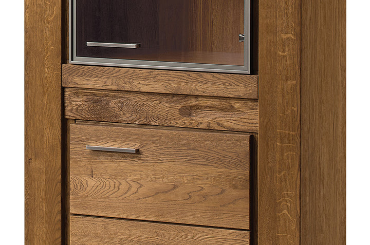 Vitrina madera de roble VELVET 11, 75x42x200 cm. | VESKOR