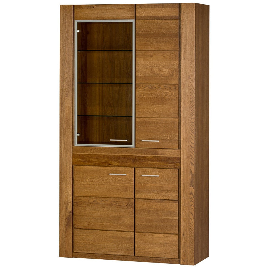 Vitrina madera de roble VELVET 12, 110x42x200 cm. | VESKOR