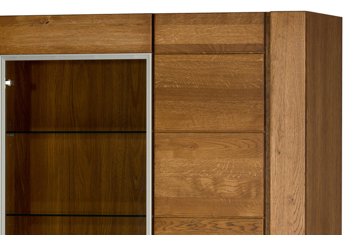 Vitrina madera de roble VELVET 12, 110x42x200 cm. | VESKOR