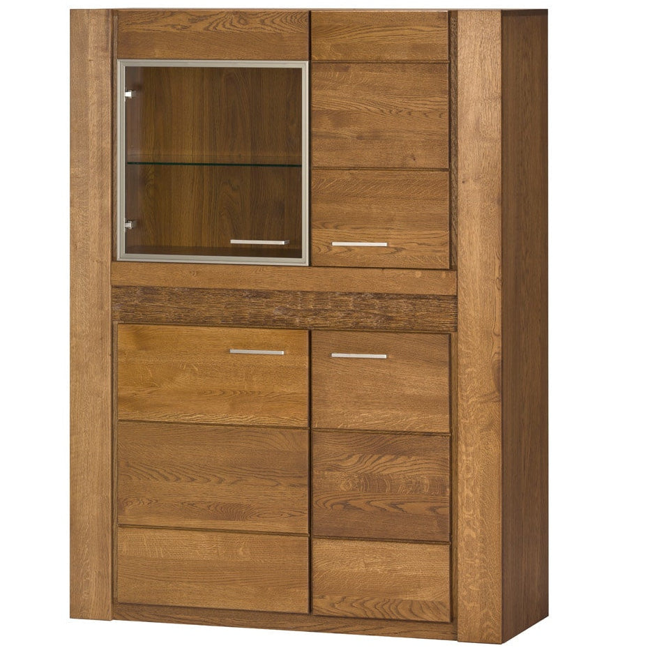 Vitrina madera de roble VELVET 15, 110x42x150 cm. | VESKOR