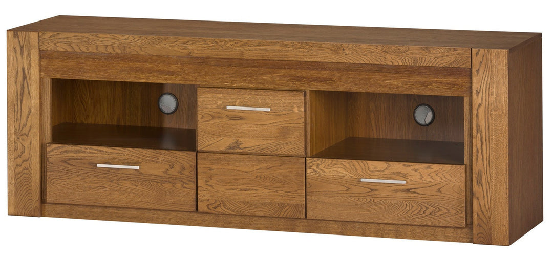 Mueble TV madera de roble VELVET 25, 161x42x58 cm. | VESKOR