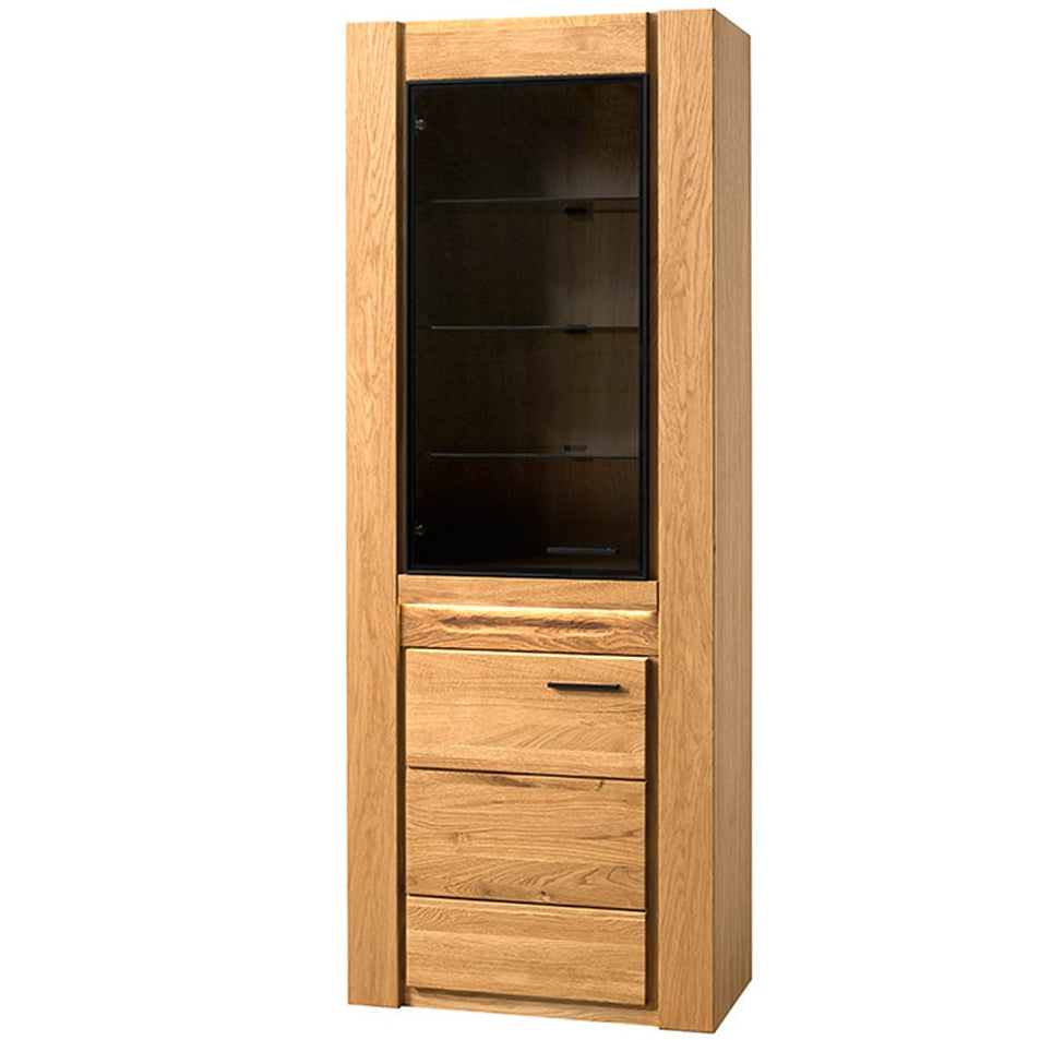 Vitrina madera de roble VELVET 10, 75x42x200 cm. | VESKOR