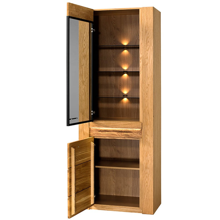 Vitrina madera de roble VELVET 10, 75x42x200 cm. | VESKOR