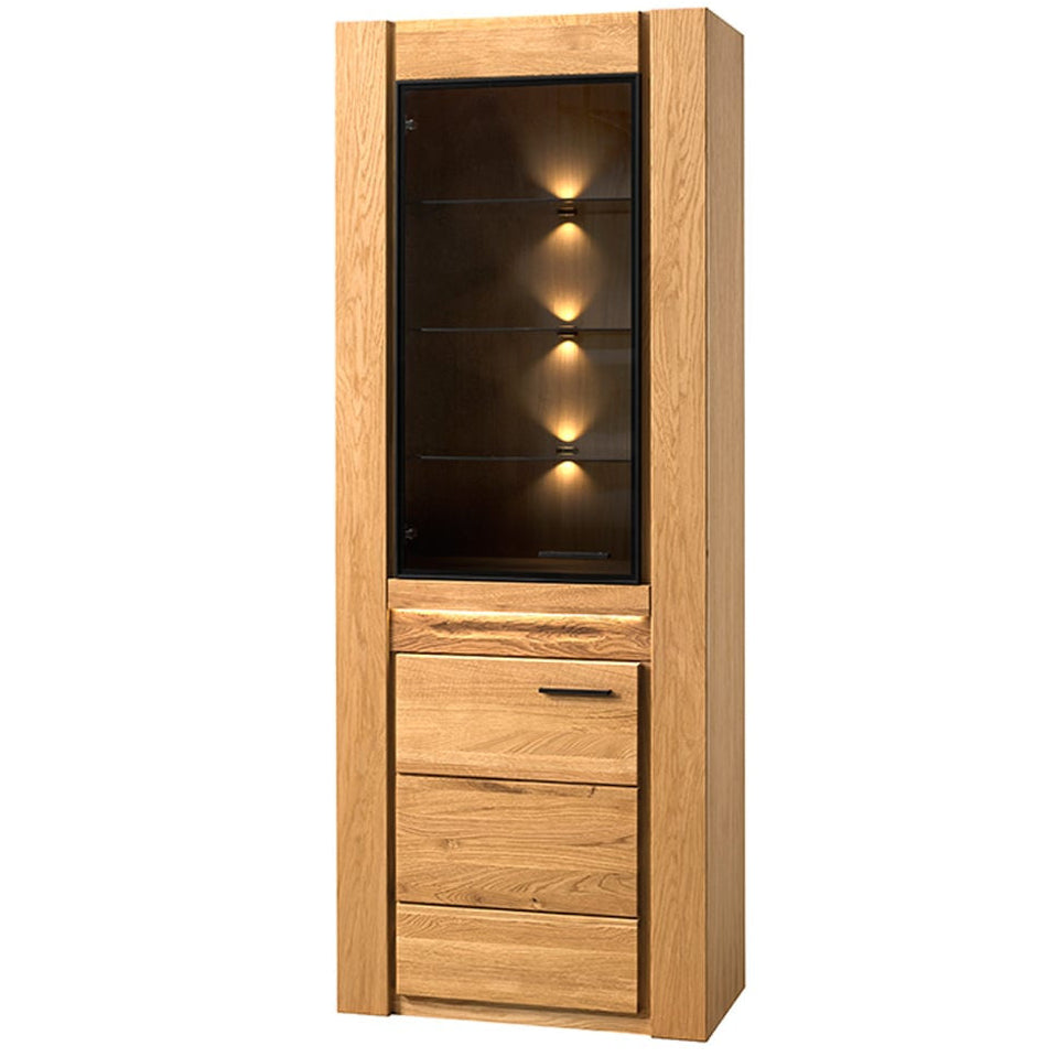 Vitrina madera de roble VELVET 10, 75x42x200 cm. | VESKOR