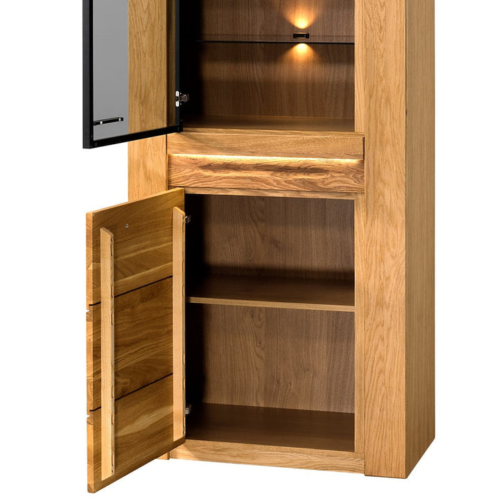 Vitrina madera de roble VELVET 10, 75x42x200 cm. | VESKOR