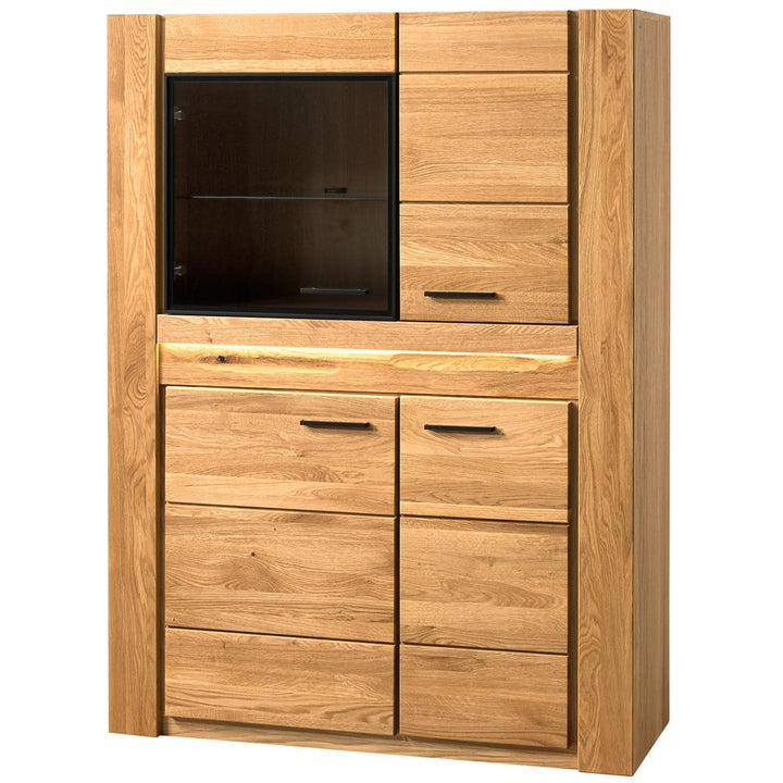 Vitrina madera de roble VELVET 15, 110x42x150 cm. | VESKOR