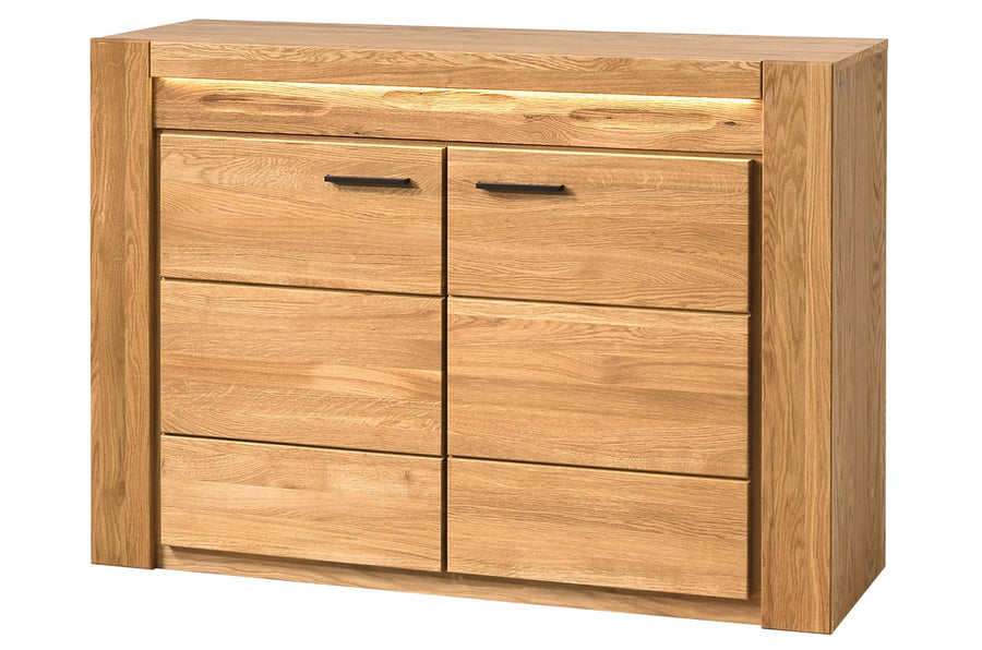 Komfortable Kommode aus Eiche VELVET 44, 125 x 42 x 88 cm – Mobel.Store