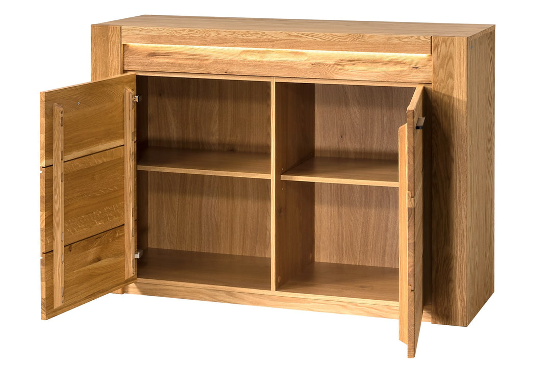 Cómoda madera de roble VELVET 44, 125x42x88 cm. | VESKOR