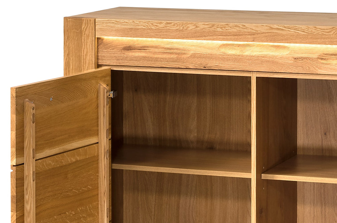 Cómoda madera de roble VELVET 44, 125x42x88 cm. | VESKOR