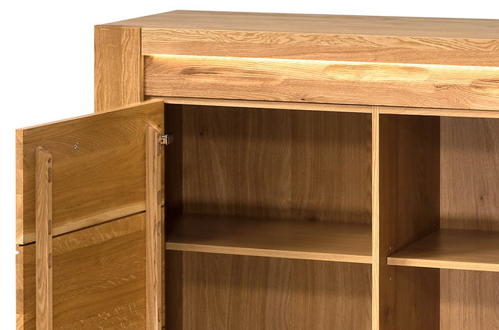 Cómoda madera de roble VELVET 44, 125x42x88 cm. | VESKOR