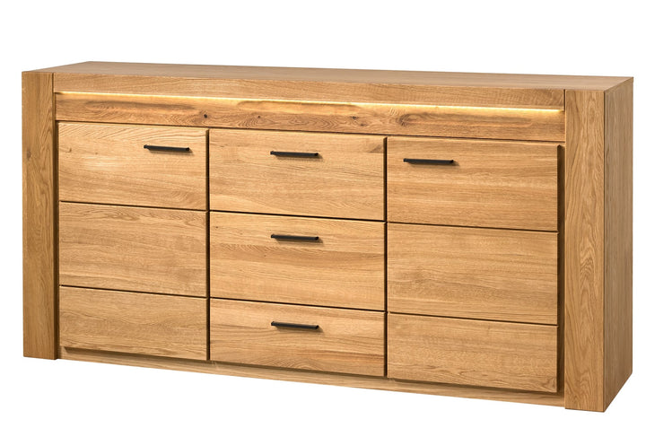 Cómoda madera de roble VELVET 47, 181x42x89 cm. | VESKOR