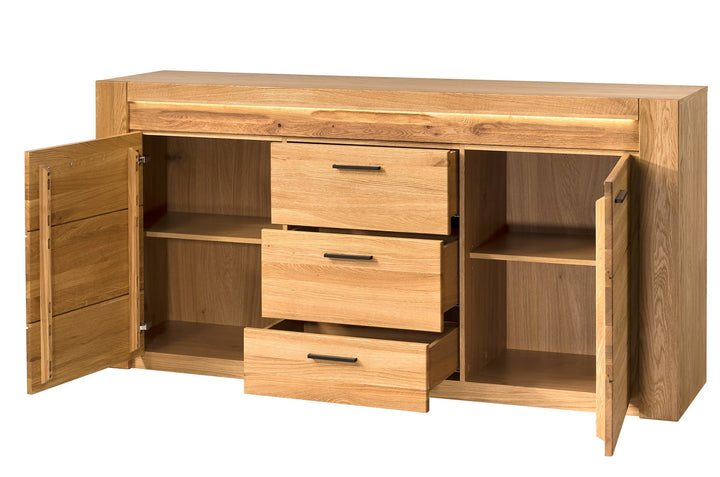 Cómoda madera de roble VELVET 47, 181x42x89 cm. | VESKOR