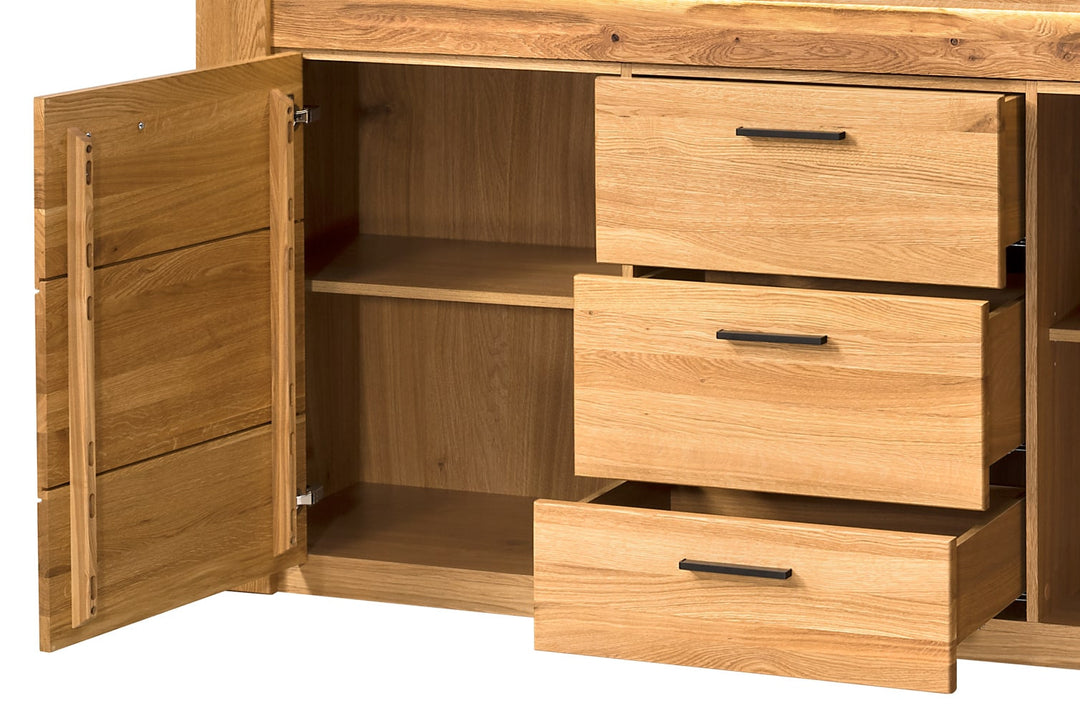 Cómoda madera de roble VELVET 47, 181x42x89 cm. | VESKOR