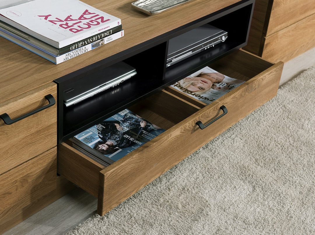 VESKOR Muebles de madera roble Mozaik, mesas de comedor, vitrinas, aparadores diseño nórdico moderno escandinavo 