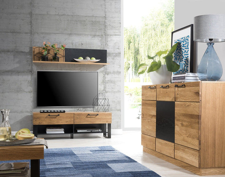 VESKOR Muebles de madera roble Mozaik, mueble de TV, aparadores diseño nórdico moderno escandinavo 