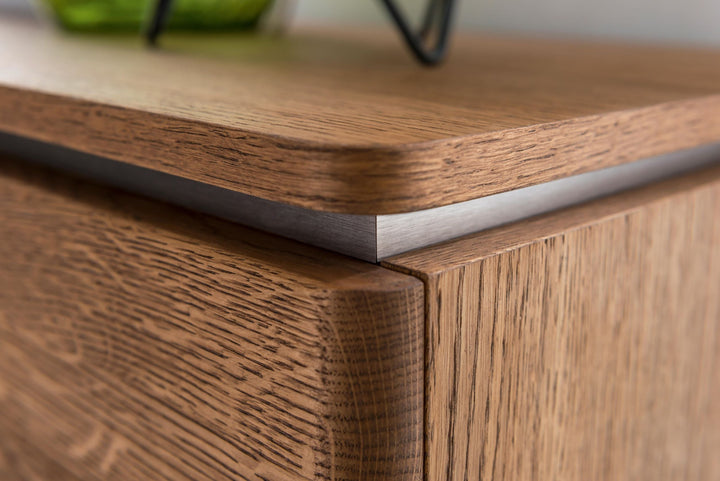 VESKOR Muebles de madera roble Montenegro, vitrina, aparador, cómoda, mesa de comedor, mesa de centro, diseño moderno, elegante, nórdico