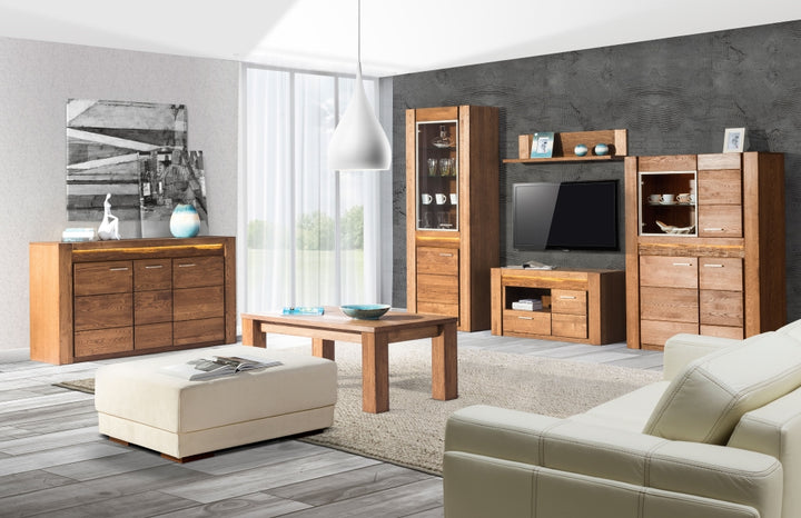 VESKOR Muebles de madera maciza de roble de la colección Velvet. Muebles nórdicos con un diseño moderno 