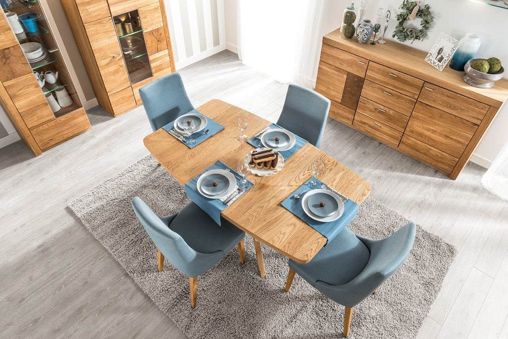 VESKOR Muebles de comedor  de madera  de roble de la colección Velle Mueble nórdico con un diseño moderno